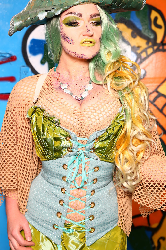 Wench Corset ONLY- FROM Set #03 in Caribbean Mermaid *Includes Wench Corset - The Shells Belles Collection