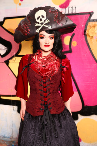 Heidi Corset in Blood Course  -"The Raven & Ruby Collection"- #35