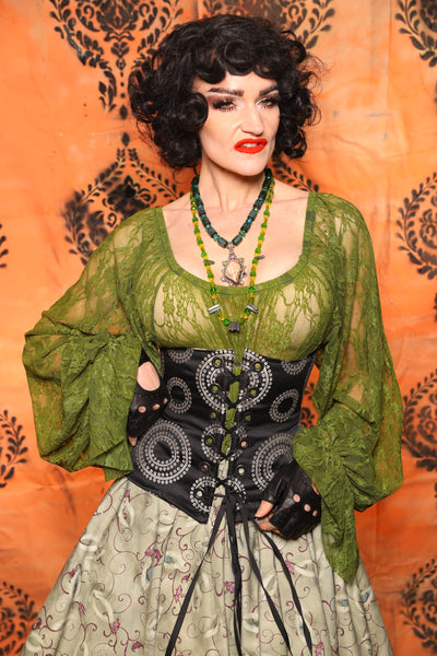 Petite Wench Corset in "Running in Circles" - Day 8 of 13 Days of Halloween 2025