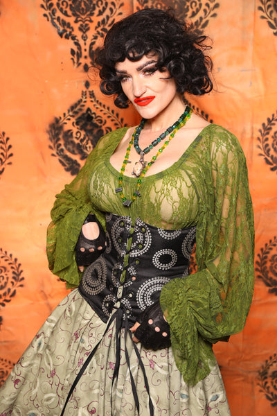 Petite Wench Corset in "Running in Circles" - Day 8 of 13 Days of Halloween 2025