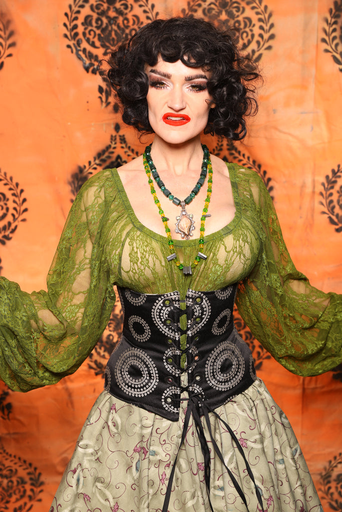 Petite Wench Corset in "Running in Circles" - Day 8 of 13 Days of Halloween 2025