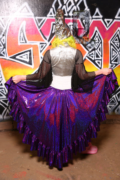 Salsa Skirt in Space Purple Shimmer   -"Rock Candy Collection" #27