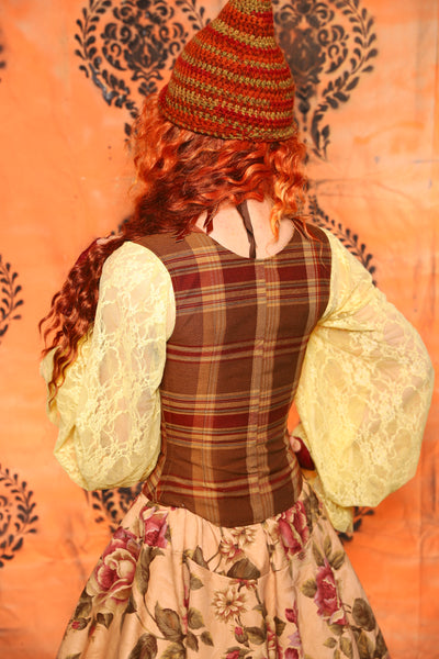 Maiden Bodice in Fall Plaid - Day 9 of 13 Days of Halloween 2025