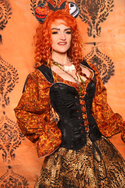 Heidi Corset in Pitch Black Medallion - Day 11 of 13 Days of Halloween 2025