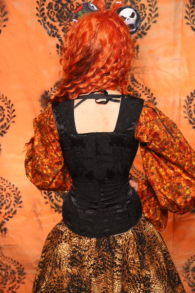 Heidi Corset in Pitch Black Medallion - Day 11 of 13 Days of Halloween 2025