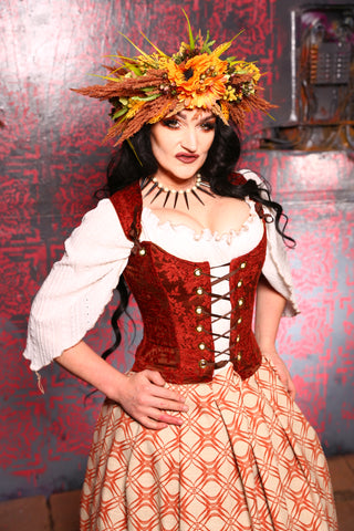 Maiden Bodice in Rock-a-Doodle - "Ring Around the Roses" Collection