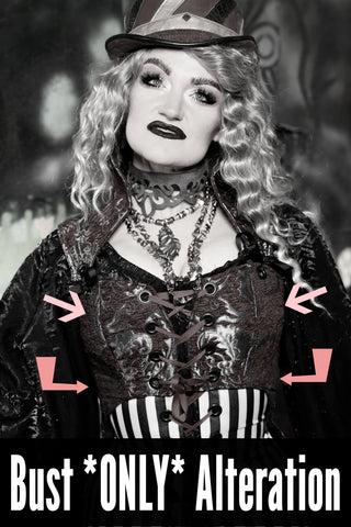 Bust Only Alteration - For items to be altered BEFORE they ship to you!