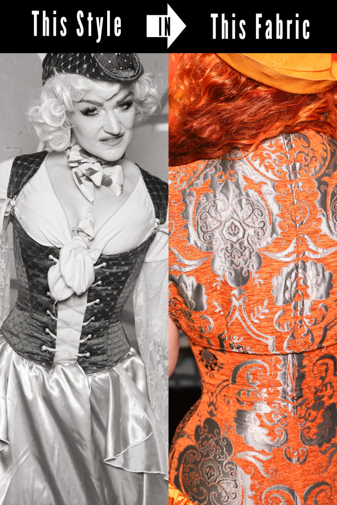 Maiden Bodice Corset in Goldfish Medallion - The Hook, Line & Cincher Collection