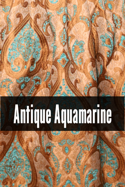 Detachable Buccaneer Sleeves in Turquoise & Gold Filigree #12 - The Magically Delicious Collection