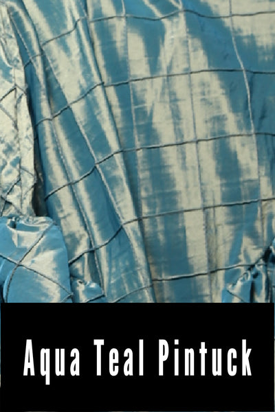 14. Fairy Skirt in Aqua Teal Pintuck - The Minerally Mine Collection
