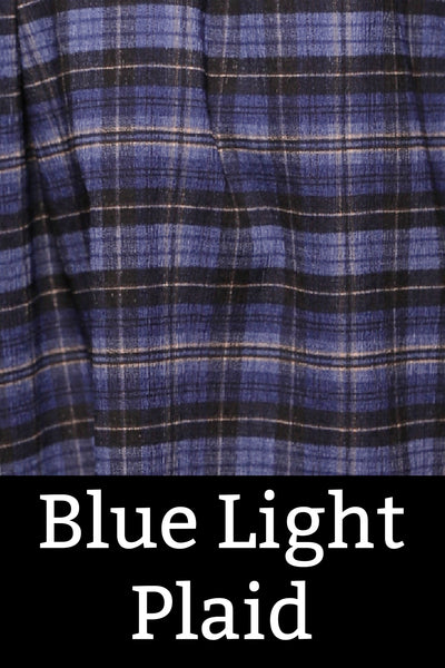 24. Hobbit Tulip Skirt in Blue Light Plaid - The Sapphire Séance Collection