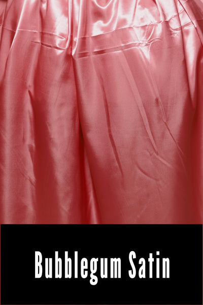 05. Crescent Skirt in Bubblegum Satin - The World of Laughter and Hopes Collection