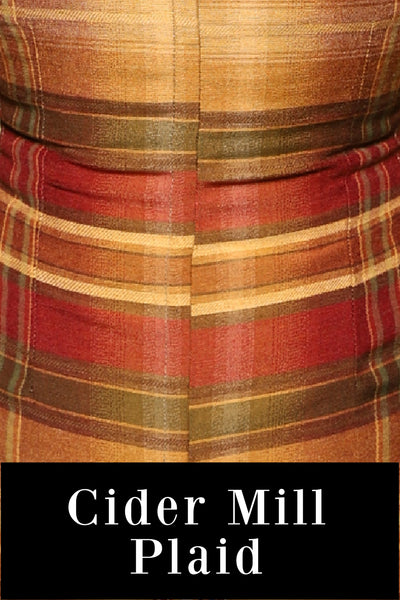 29. Petite Siren Underbust w/pockets in Cider Mill Plaid - The Hoedown Throwdown Collection