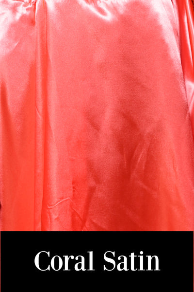 Cresent Skirt in Coral Satin - Spooky Saturday Part 3