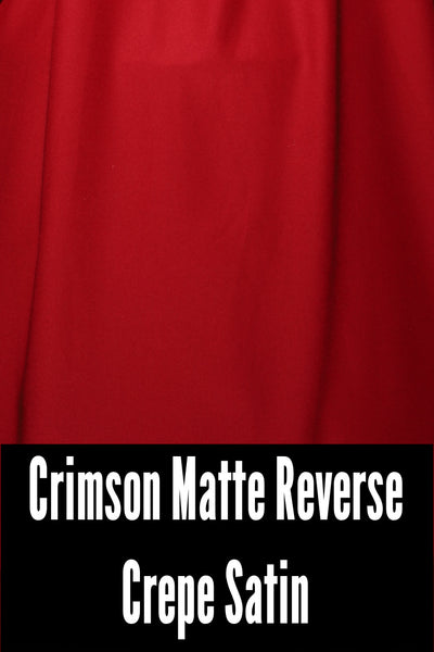 17. Harem Pants in Crimson Matte Reverse Crepe Satin - The Magic Carpet Ride Collection