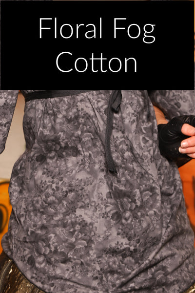 Classic Blouse in Floral Fog Cotton - The “Pick Pocket Princess” Collection