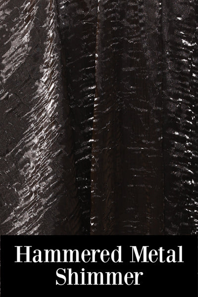 26. Classic Blouse w/leaf sleeve in Hammered Metal Shimmer - THE HEXES, HEMS & HYSTERIA COLLECTION