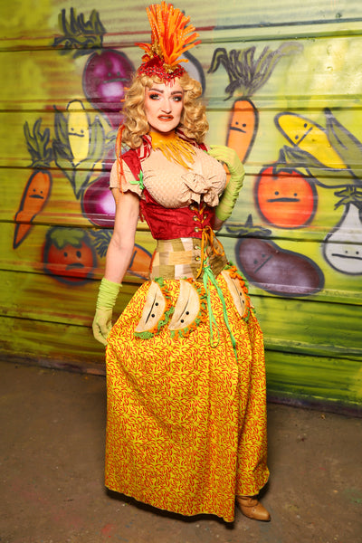 Tulip Skirt in Red Hot Chili Peppers Cotton- "Taco Monday! Celebrating 22 Years of Damsel"