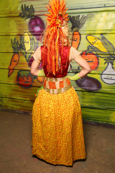 Tulip Skirt in Red Hot Chili Peppers Cotton- "Taco Monday! Celebrating 22 Years of Damsel"