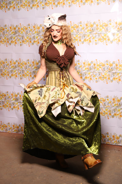 40. Mini Fairy Skirt In Thistle And Teacakes Floral - The Leave It To Beaver Collection
