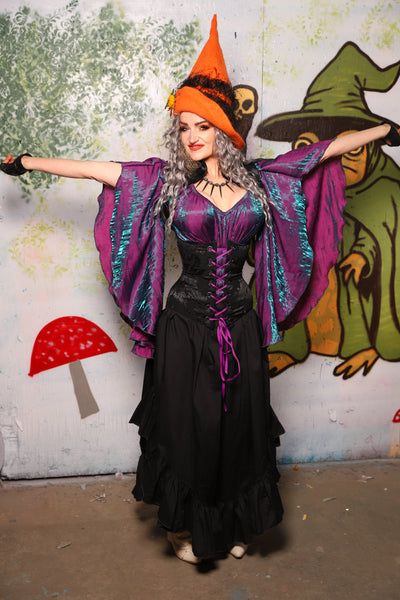 Flutterfall Trousers in Black Cotton Broadcloth - Spooky Saturday Part 2