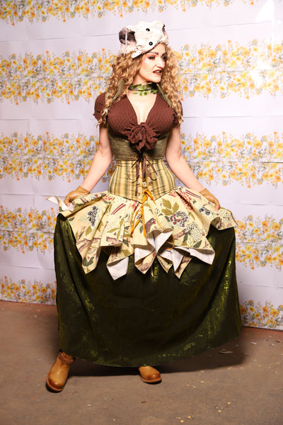 40. Mini Fairy Skirt In Thistle And Teacakes Floral - The Leave It To Beaver Collection