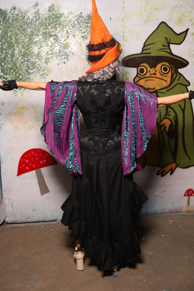 Flutterfall Trousers in Black Cotton Broadcloth - Spooky Saturday Part 2