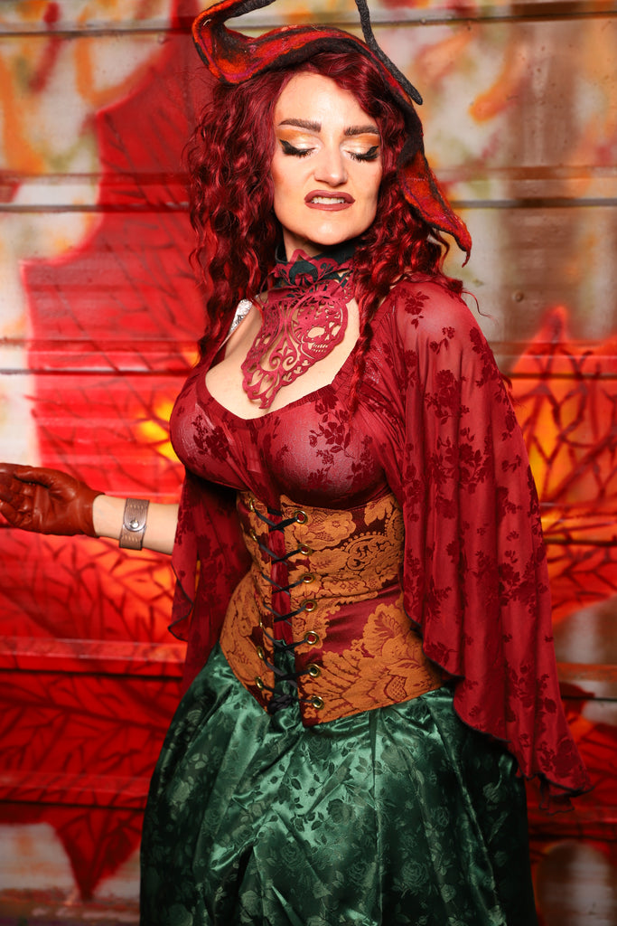 27. Wench Underbust Corset in Opera Box - The Sensual Solstice Collection