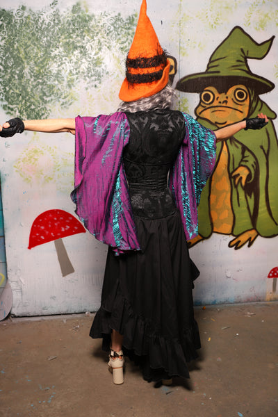 Flutterfall Trousers in Black Cotton Broadcloth - Spooky Saturday Part 2