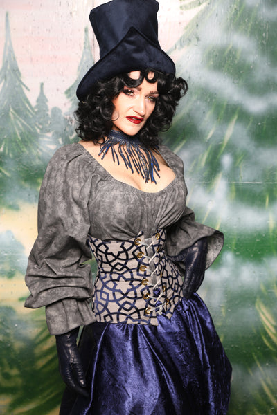 Petite Wench Corset in Midnight Lattice - Day 1 of 12 Days of Christmas