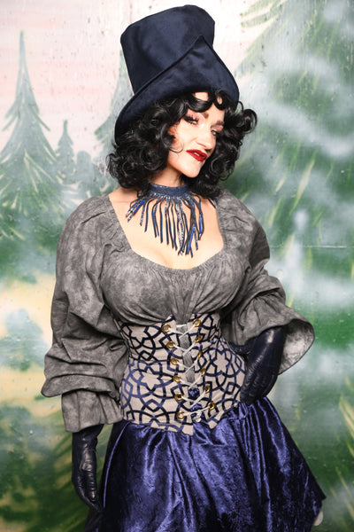 Petite Wench Corset in Midnight Lattice - Day 1 of 12 Days of Christmas