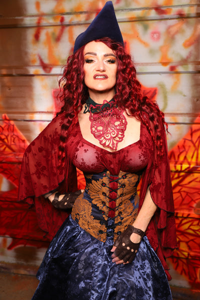 25. Wench Underbust Corset in Midnight Box - The Sensual Solstice Collection