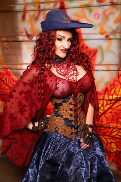 25. Wench Underbust Corset in Midnight Box - The Sensual Solstice Collection