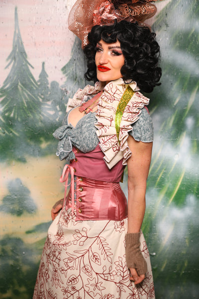 Shoulder Tie On Ruffle In Blushing Hedgerow - Day 9 of 12 Days of Christmas