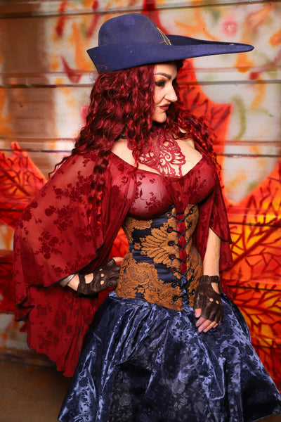 25. Wench Underbust Corset in Midnight Box - The Sensual Solstice Collection