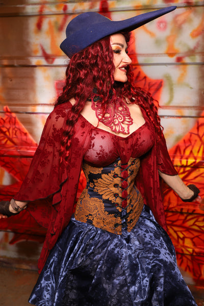 25. Wench Underbust Corset in Midnight Box - The Sensual Solstice Collection