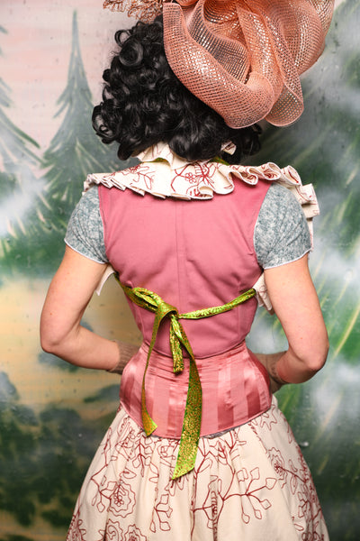 Shoulder Tie On Ruffle In Blushing Hedgerow - Day 9 of 12 Days of Christmas