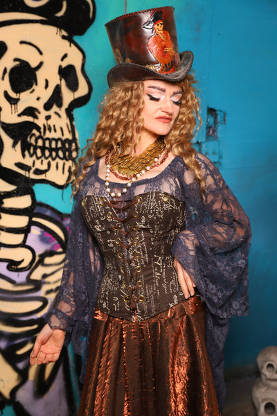 Petite Aurora Corset Written Agreement *includes crossfire straps not shown - The Davy Jones Collection
