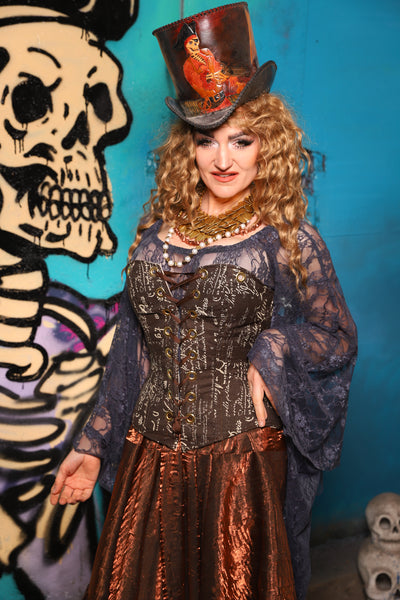 Petite Aurora Corset Written Agreement *includes crossfire straps not shown - The Davy Jones Collection