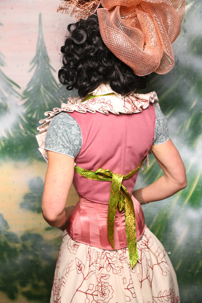 Shoulder Tie On Ruffle In Blushing Hedgerow - Day 9 of 12 Days of Christmas