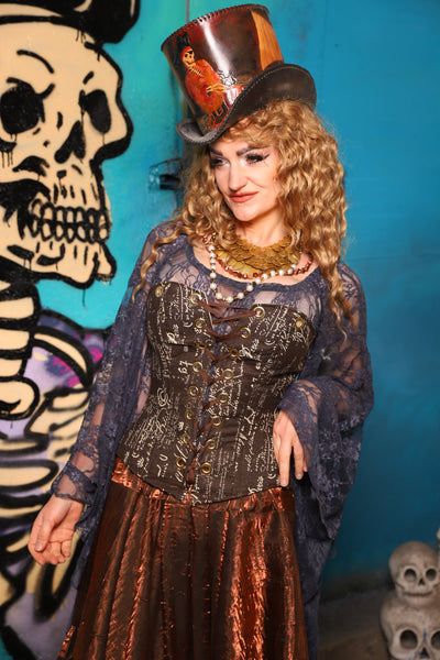 Petite Aurora Corset Written Agreement *includes crossfire straps not shown - The Davy Jones Collection