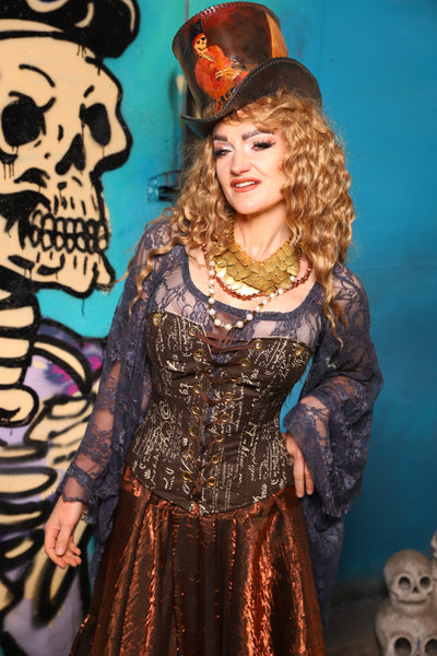 Petite Aurora Corset Written Agreement *includes crossfire straps not shown - The Davy Jones Collection