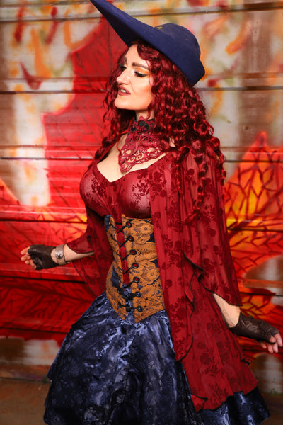 25. Wench Underbust Corset in Midnight Box - The Sensual Solstice Collection