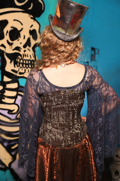 Petite Aurora Corset Written Agreement *includes crossfire straps not shown - The Davy Jones Collection