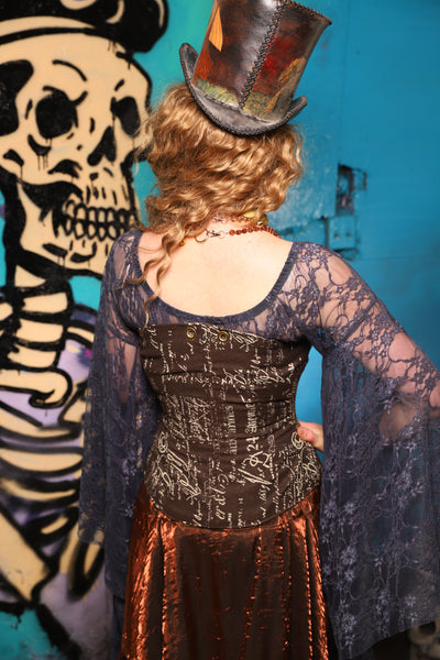 Petite Aurora Corset Written Agreement *includes crossfire straps not shown - The Davy Jones Collection