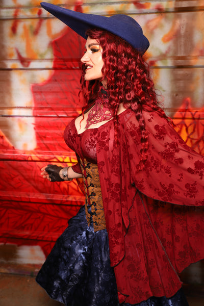 25. Wench Underbust Corset in Midnight Box - The Sensual Solstice Collection