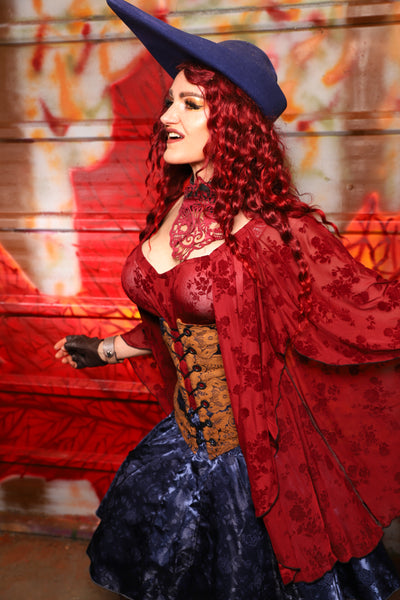 25. Wench Underbust Corset in Midnight Box - The Sensual Solstice Collection