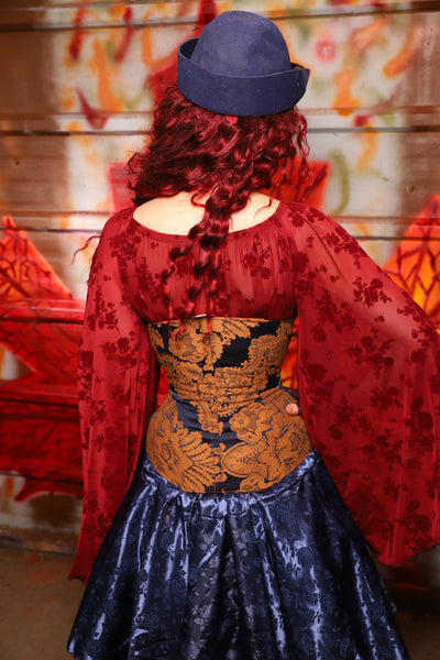 25. Wench Underbust Corset in Midnight Box - The Sensual Solstice Collection