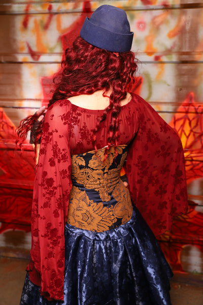25. Wench Underbust Corset in Midnight Box - The Sensual Solstice Collection