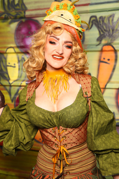 Cropped Vixen in Spicy Dot-  "Taco Monday! Celebrating 22 Years of Damsel"